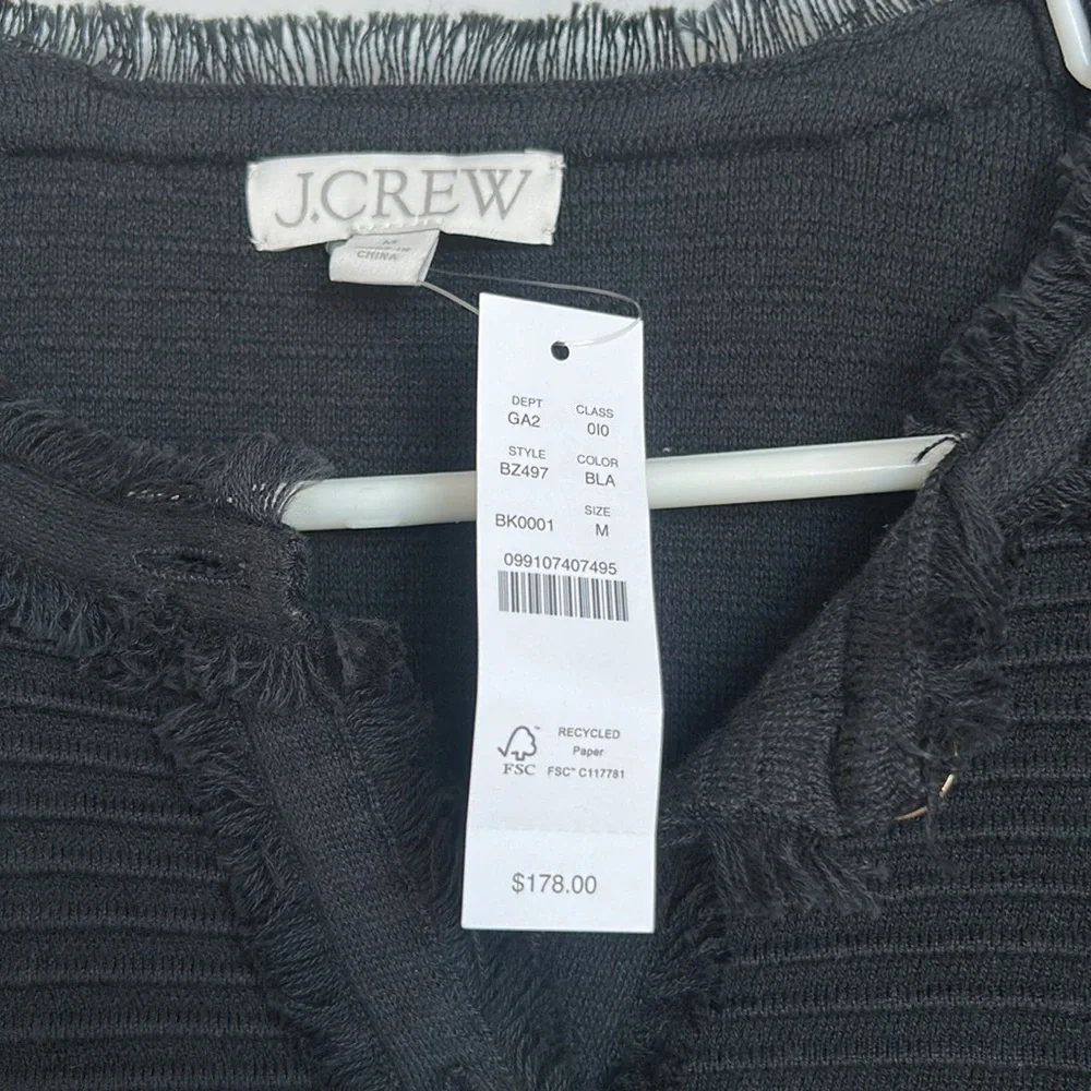 J. Crew Black Cardigan with Gold Buttons - Picture 2 of 4